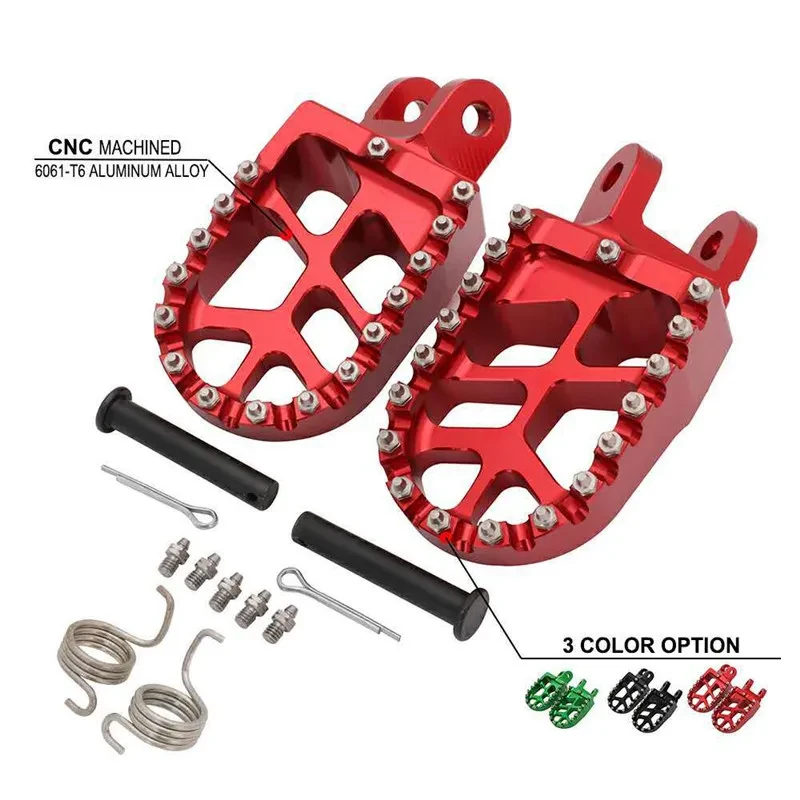 ProRider CNC Foot Pegs – Off-Road Aluminum Pedals for Honda & Kawasaki