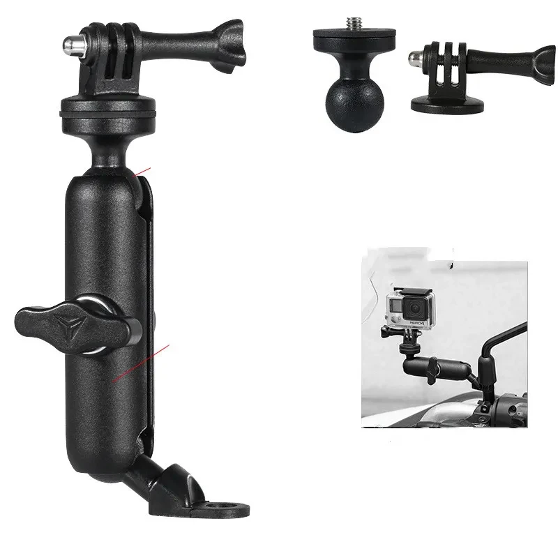 Motorbike Camera Mount with Adjustable Action Arm Holder