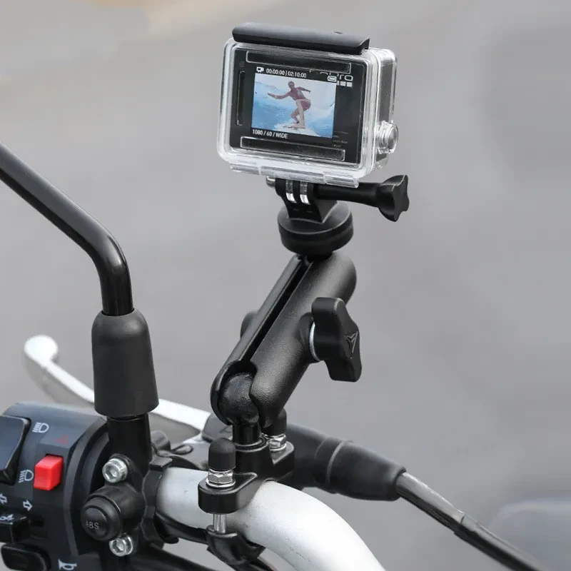Motorbike Camera Mount with Adjustable Action Arm Holder