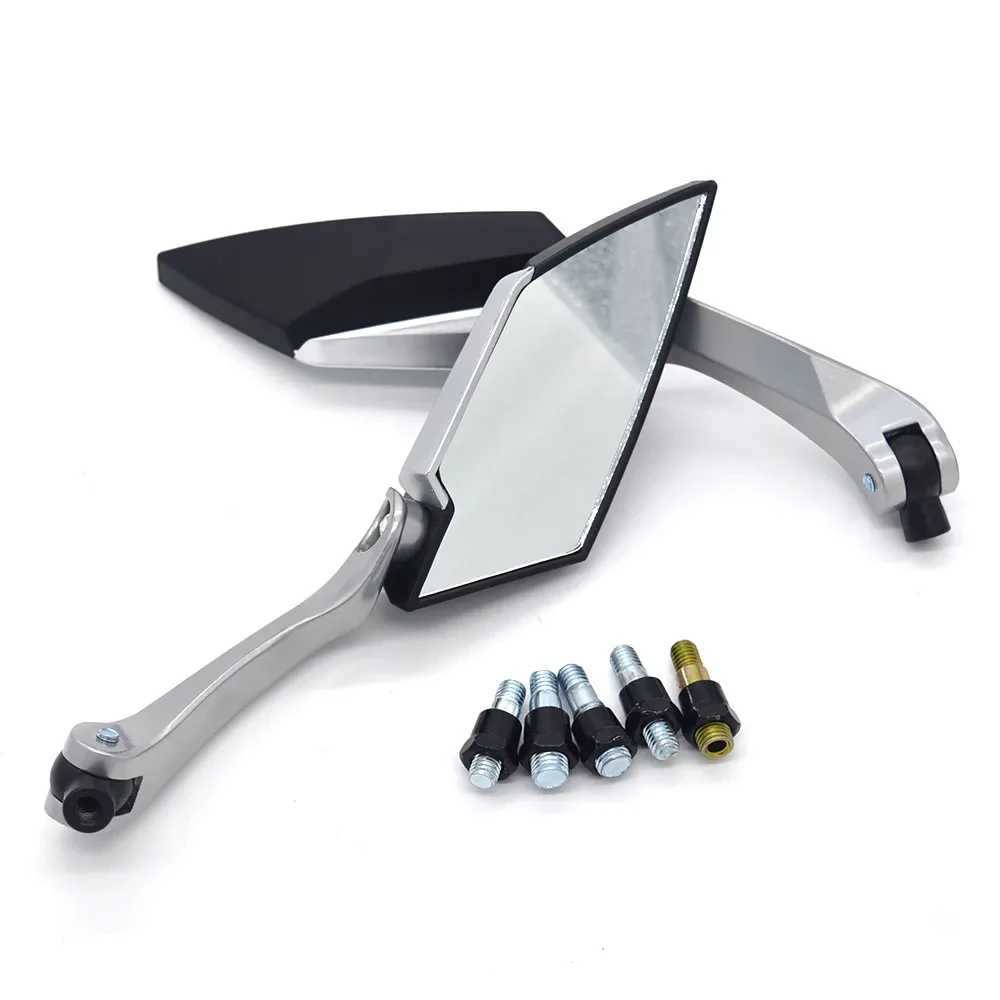 Diamond-Shape Alloy Side Mirror for Motorbikes & Scooters