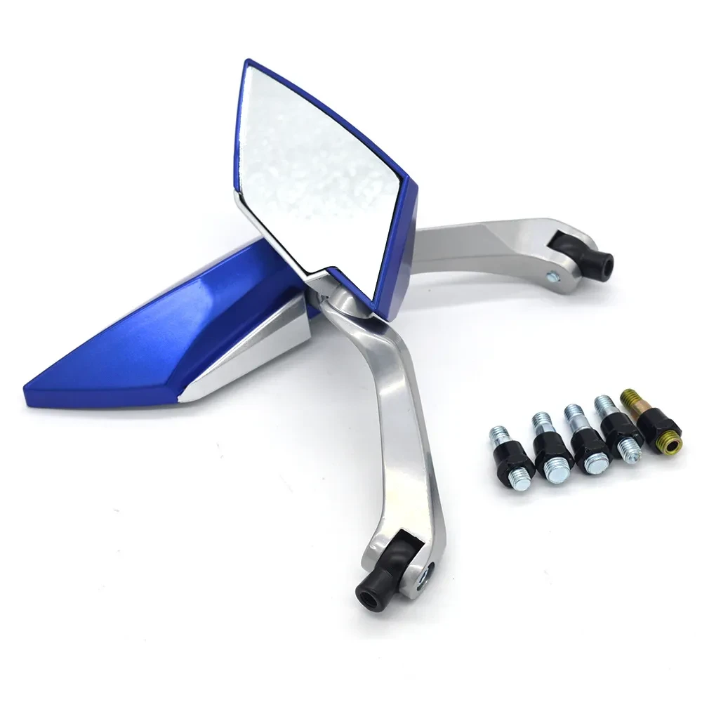 Diamond-Shape Alloy Side Mirror for Motorbikes & Scooters