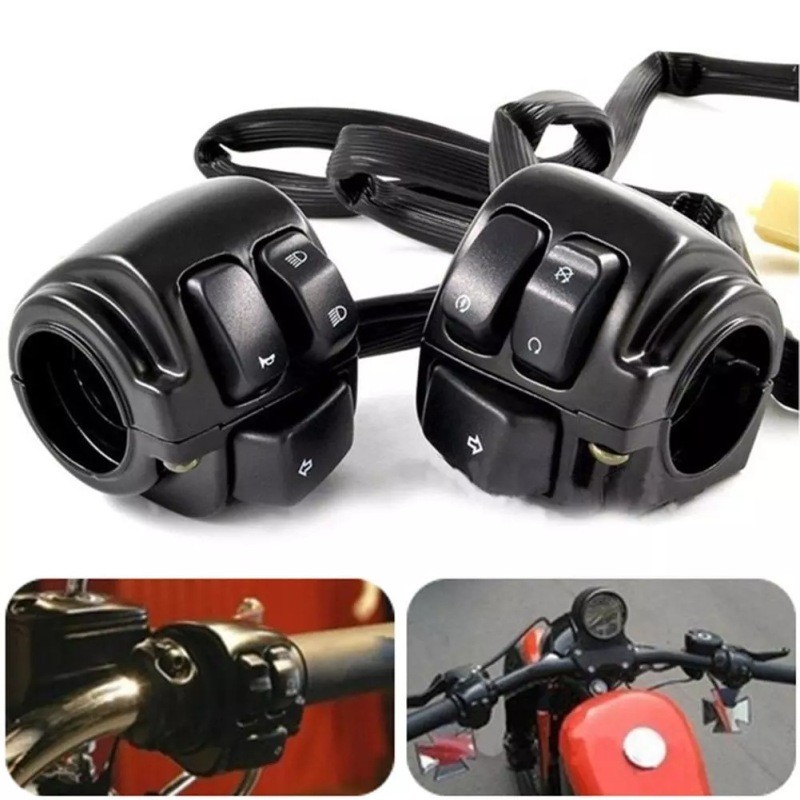 Universal 25MM Handlebar Switch Control Kit for Motorcycles