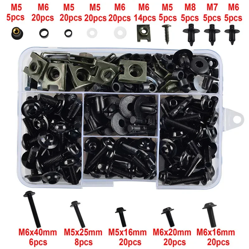 FixMate Pro – 177PCS Aluminum Fairing Screw Kit for Vehicles