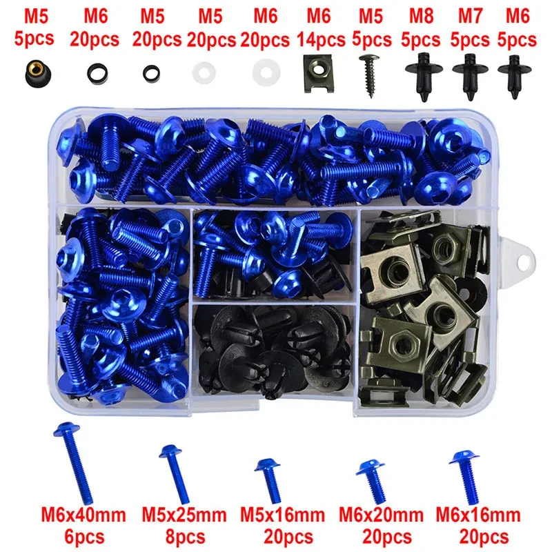 FixMate Pro – 177PCS Aluminum Fairing Screw Kit for Vehicles