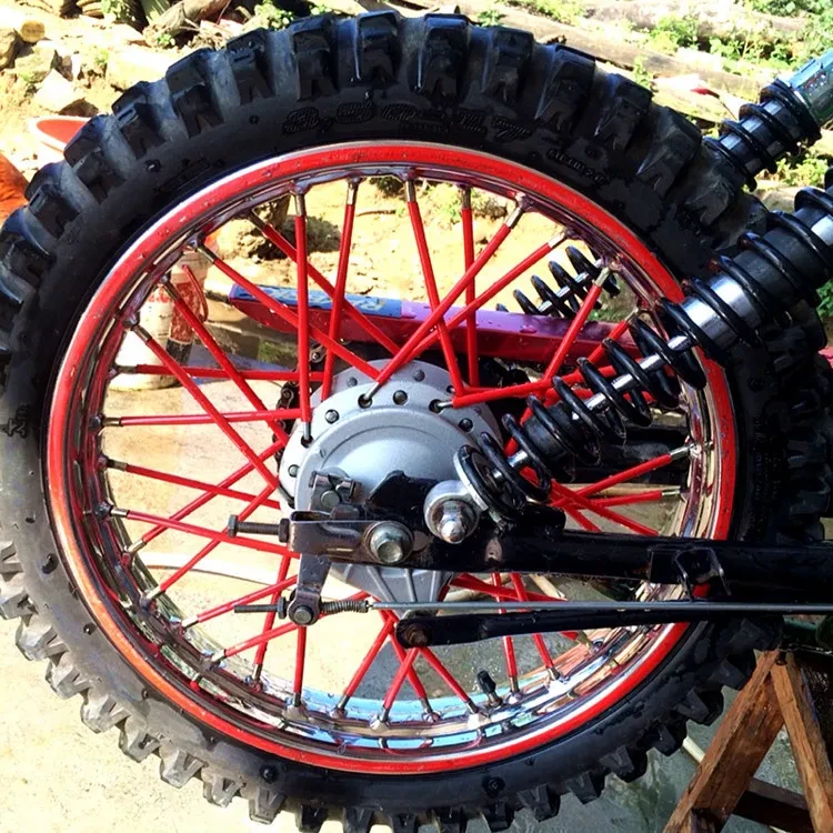 Motorcycle Wheel Spoke Wraps – Colorful Rim Protector Tubes