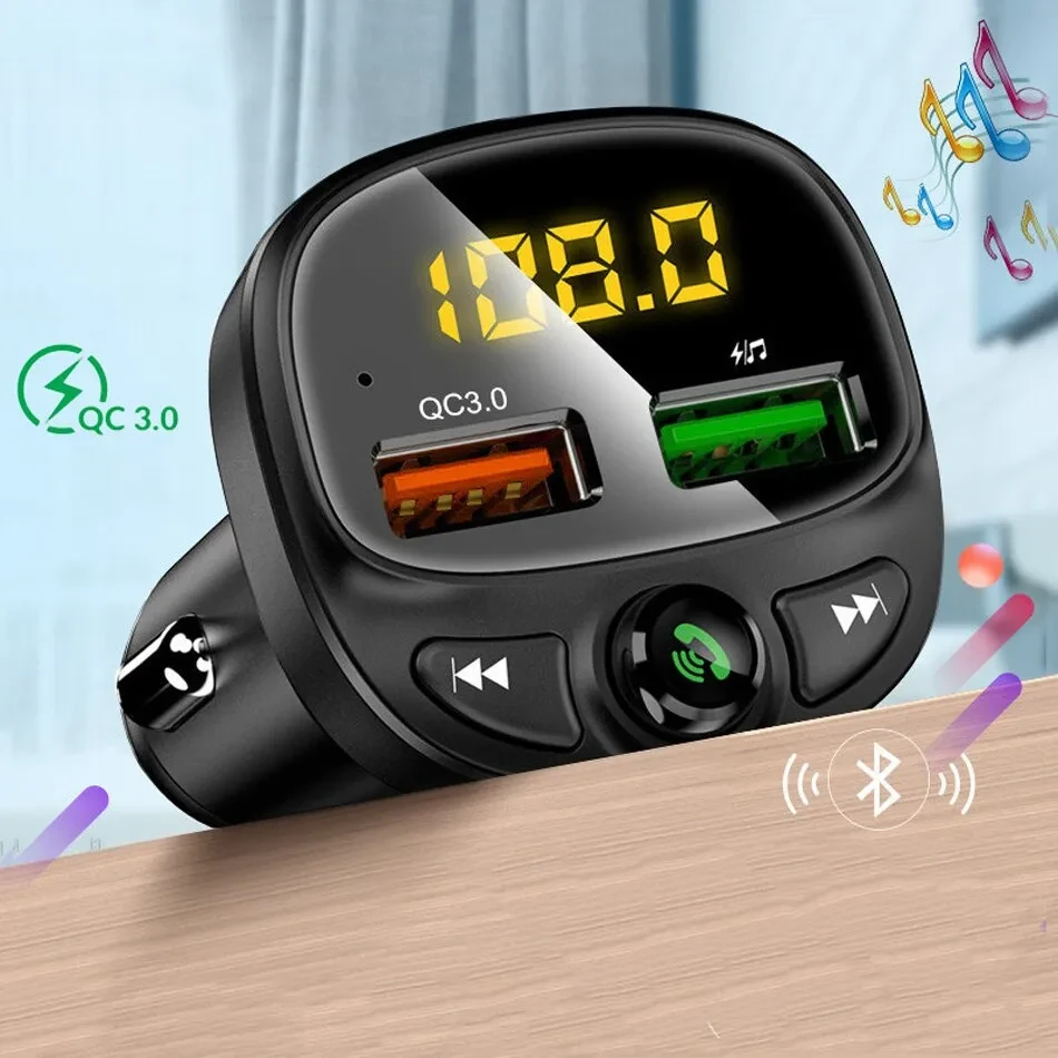 AudioLink Pro – Bluetooth 5.0 Car Receiver with FM & QC3.0