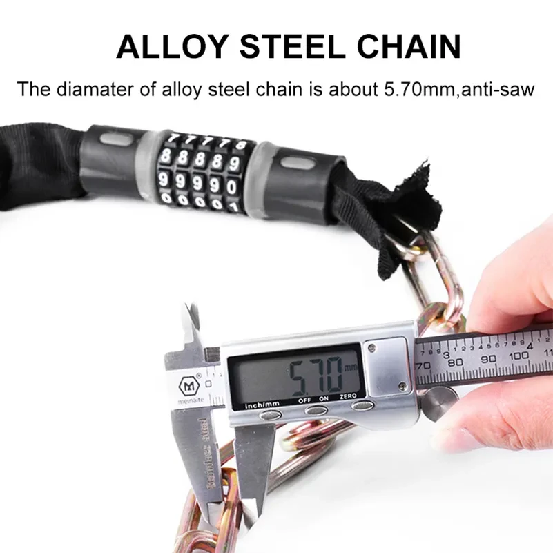 SteelGuard Pro – Heavy-Duty Anti-Theft Chain Lock for Bikes