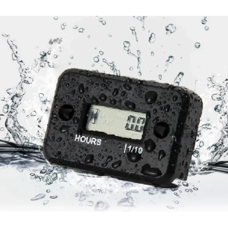Universal Digital Engine Hour Counter | Waterproof LCD Inductive Gauge