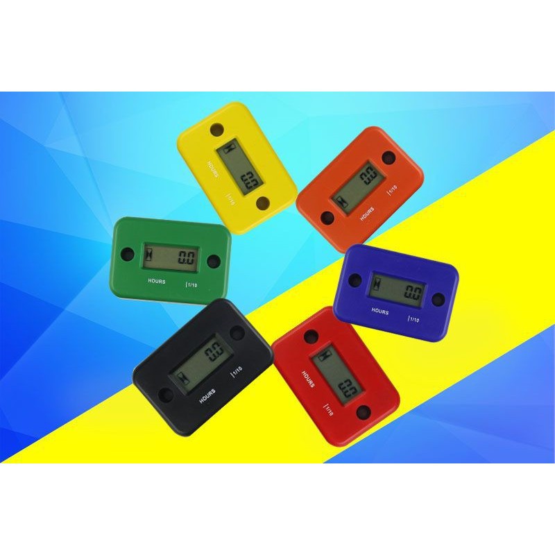 Universal Digital Engine Hour Counter | Waterproof LCD Inductive Gauge