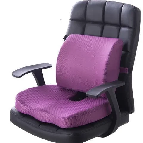 ErgoFluff Cushion Duo | Soft Back and Seat Support for Comfort