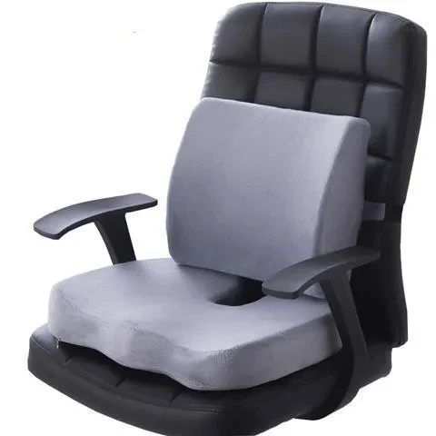ErgoFluff Cushion Duo | Soft Back and Seat Support for Comfort