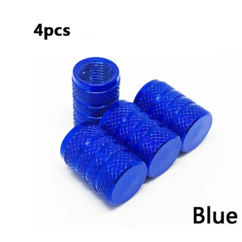 AeroCap Bike Valve Covers | Knurled Aluminum Air Nozzle Caps
