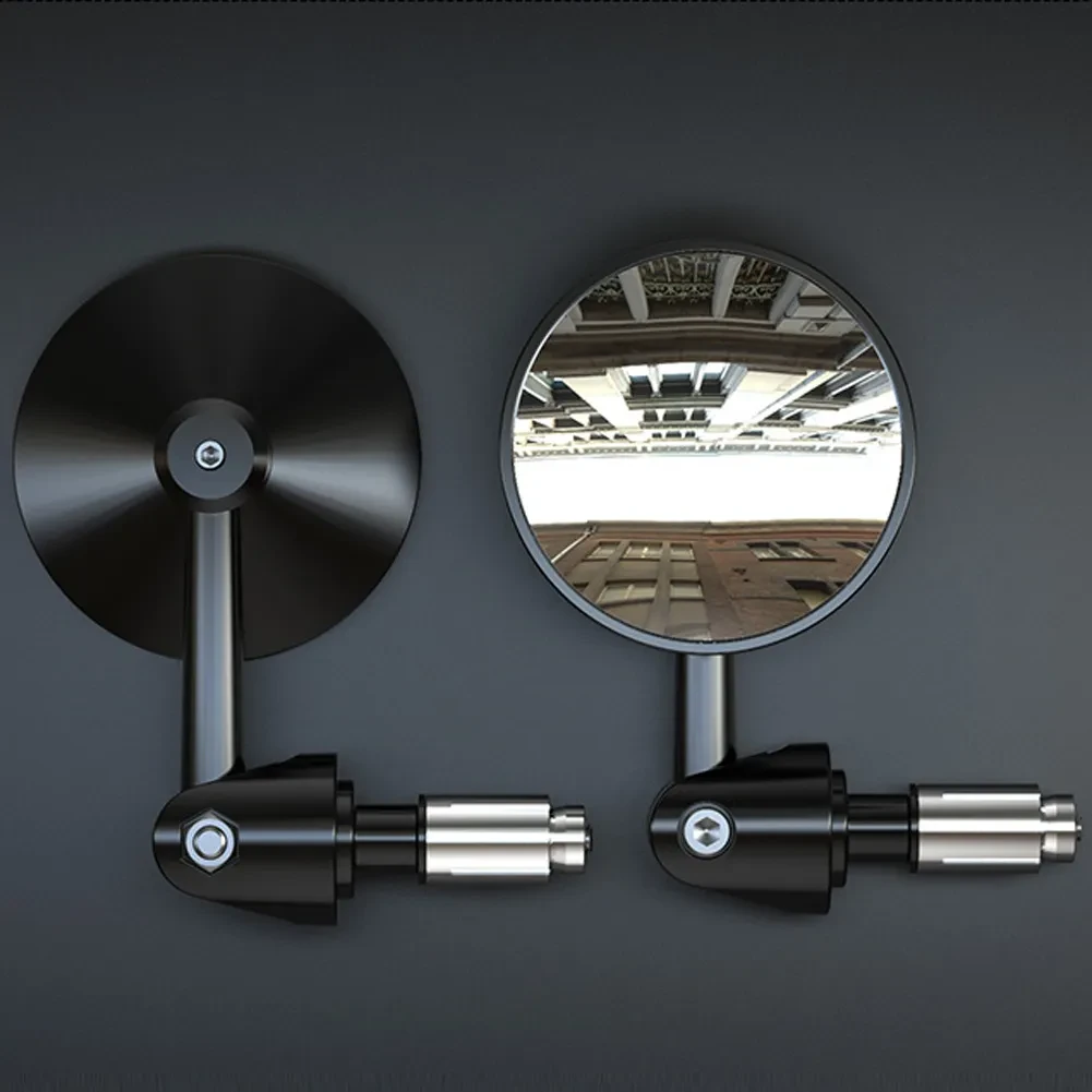 RideView Rear Mirrors | Round Handlebar Side Reflectors Pair