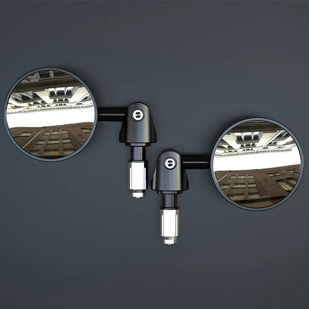 RideView Rear Mirrors | Round Handlebar Side Reflectors Pair