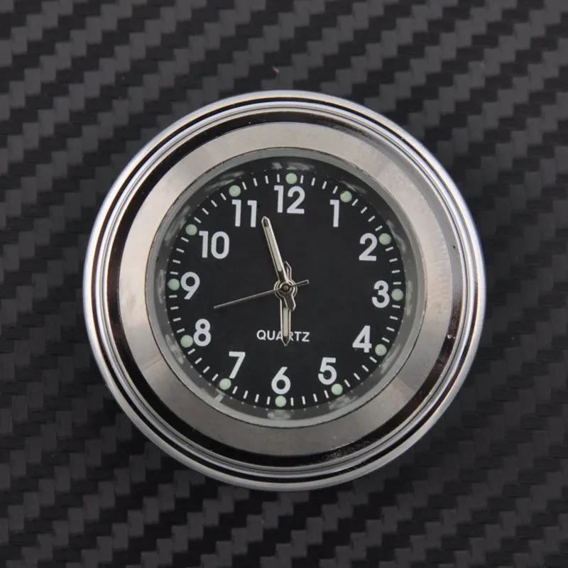 MotoGauge Alloy ThermoClock | Luminous Handlebar Time & Temp Meter