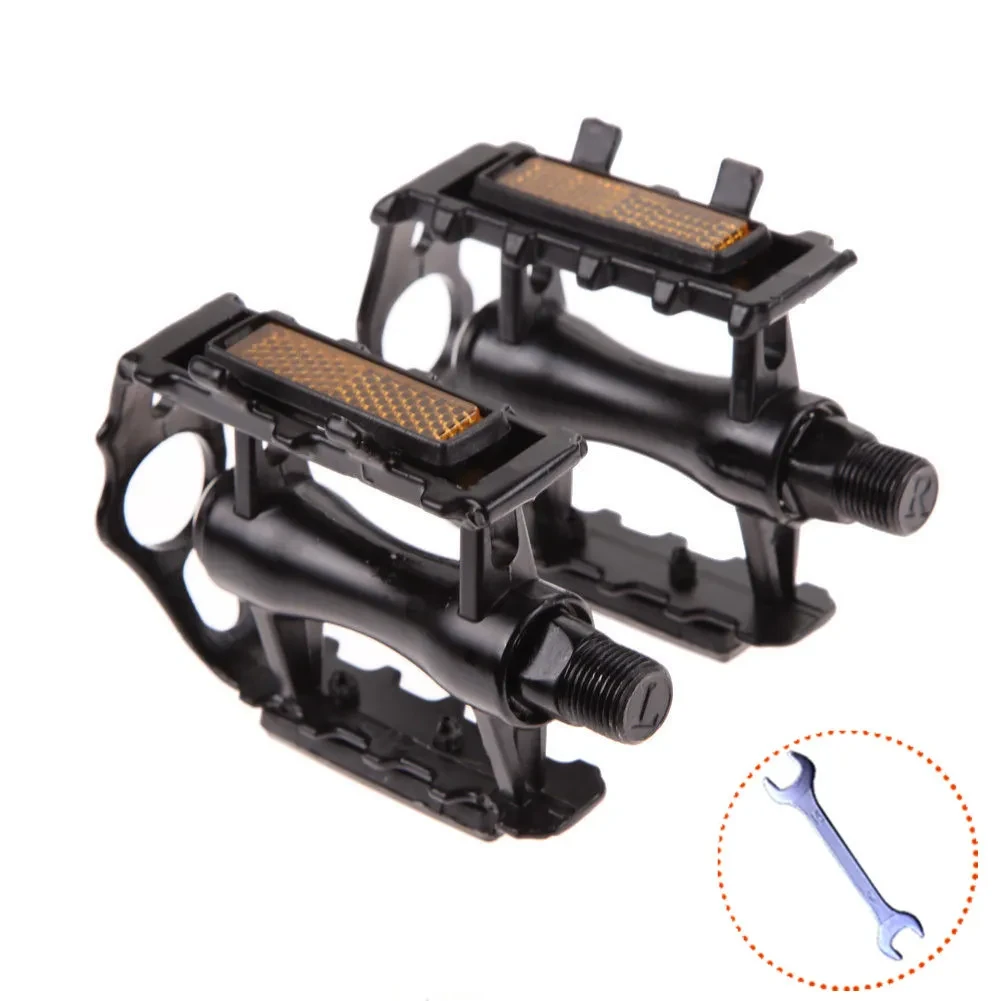 RoadPro Bike Pedals | Alloy Ball-Bearing Flat Pedal Set