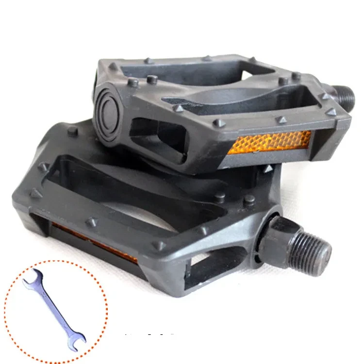 RoadPro Bike Pedals | Alloy Ball-Bearing Flat Pedal Set