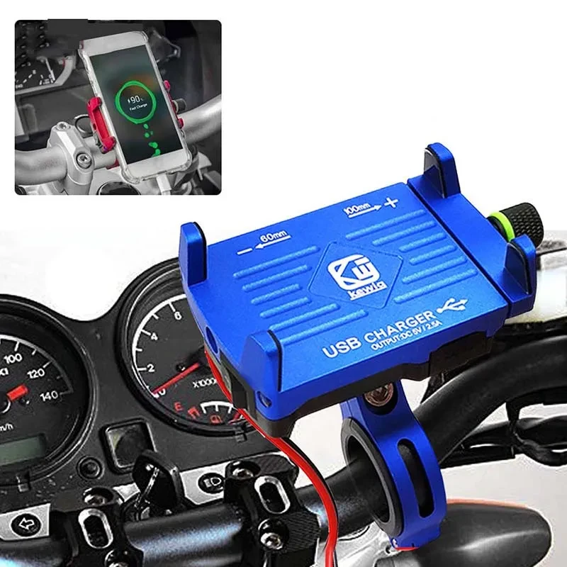 MotoCharge Pro Mount | CNC Alloy Phone Holder with USB Port