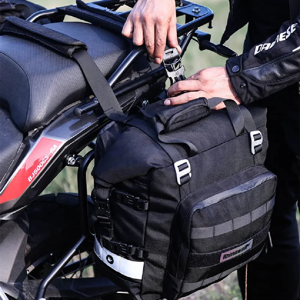 MotoPack 20L Saddle Bag | Quick Release Waterproof Side Gear