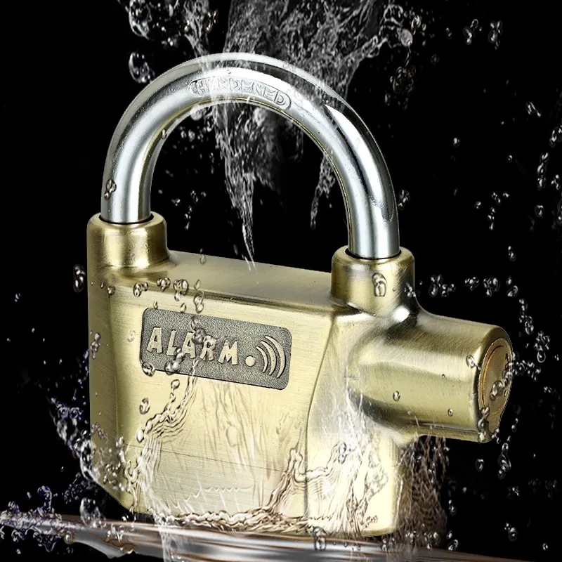 SafeLock 110dB Alarm Padlock | Waterproof Security Lock for Bikes