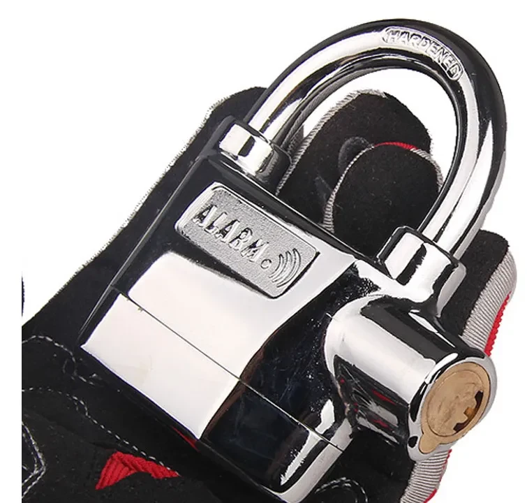 SafeLock 110dB Alarm Padlock | Waterproof Security Lock for Bikes