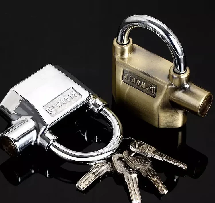 SafeLock 110dB Alarm Padlock | Waterproof Security Lock for Bikes