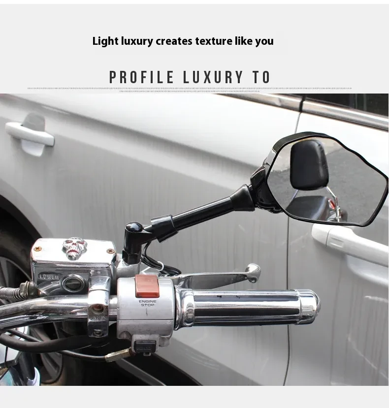 LED Skull Hand Motorcycle Mirrors – Spooky Rearview Ghost Claw Design