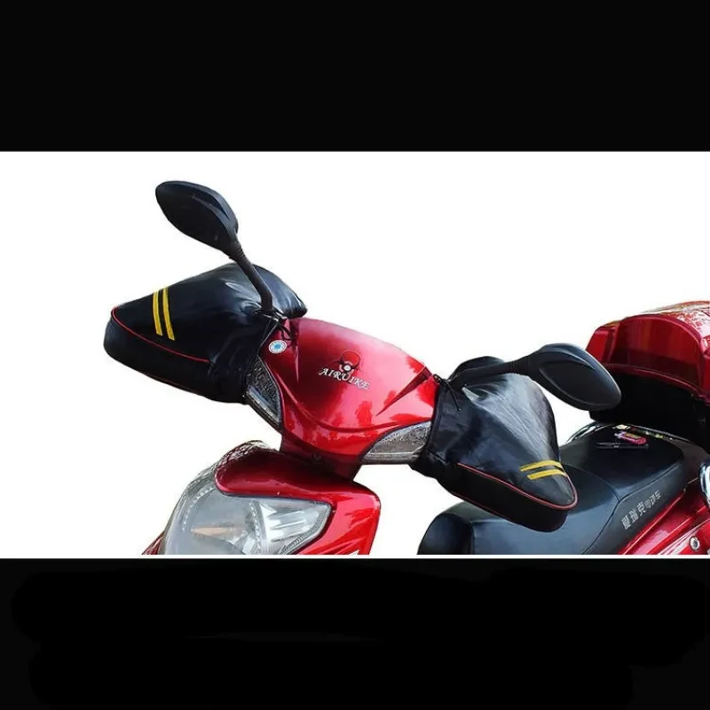 Winter Motorcycle Handlebar Muff – Waterproof Warm Scooter Cover