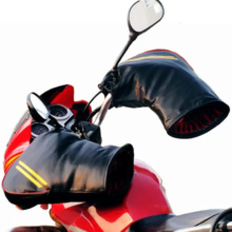 Winter Motorcycle Handlebar Muff – Waterproof Warm Scooter Cover