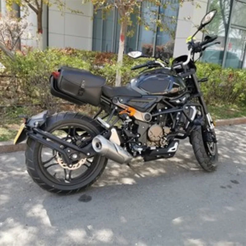 Motorcycle Swingarm Side Bag – PU Leather Saddlebag for Sportster