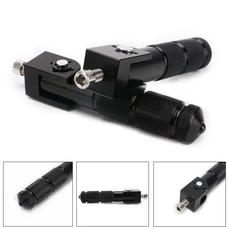 Universal Motorcycle Passenger Footpegs Anti Slip Rear Pedal Set