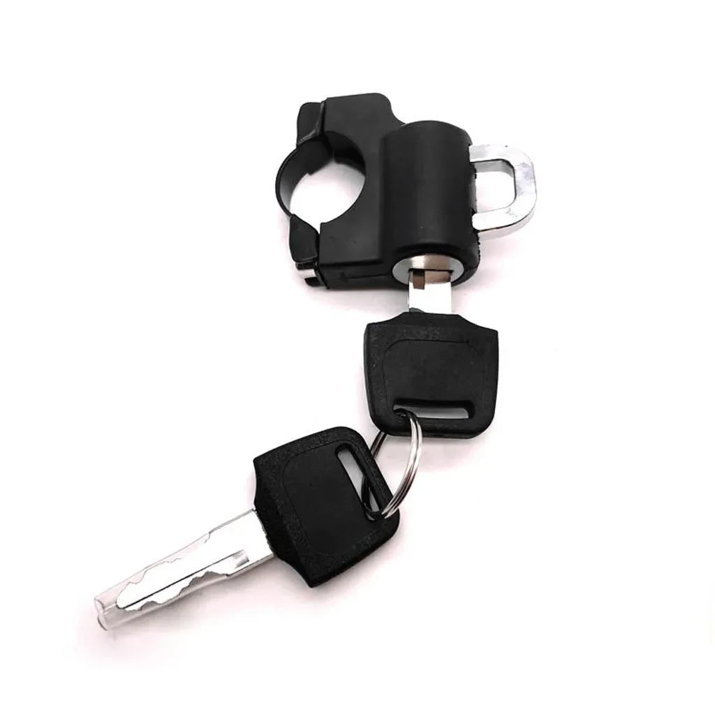 MotoSecure 22mm Universal Motorcycle Helmet Lock Black