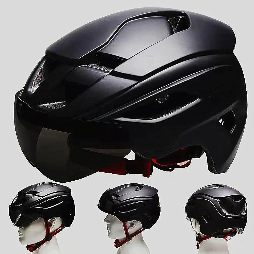Full Face Motorcycle Helmet – One-Piece Matte Goggles Design