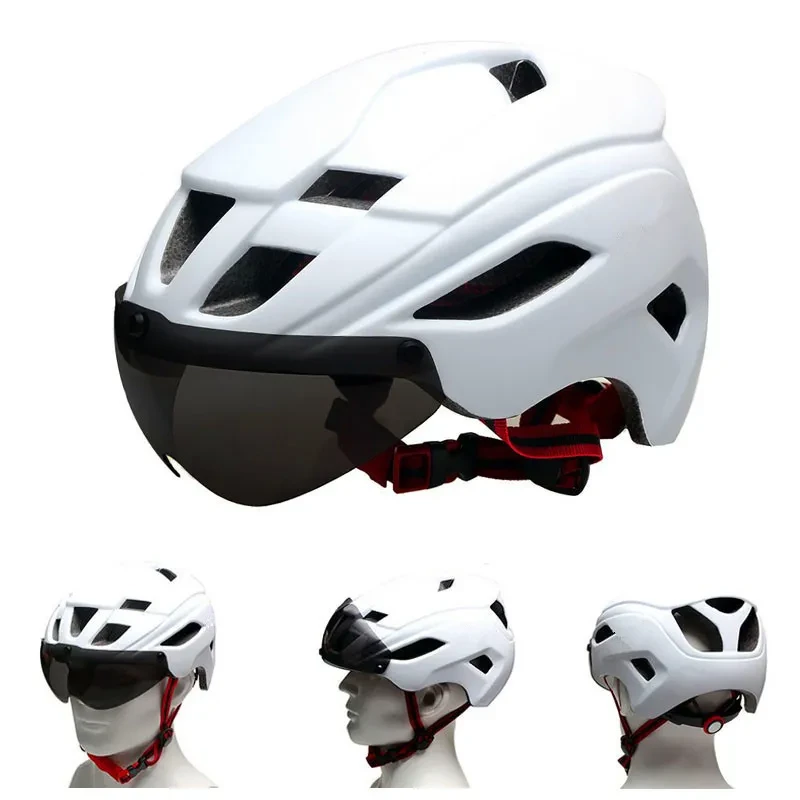 Full Face Motorcycle Helmet – One-Piece Matte Goggles Design