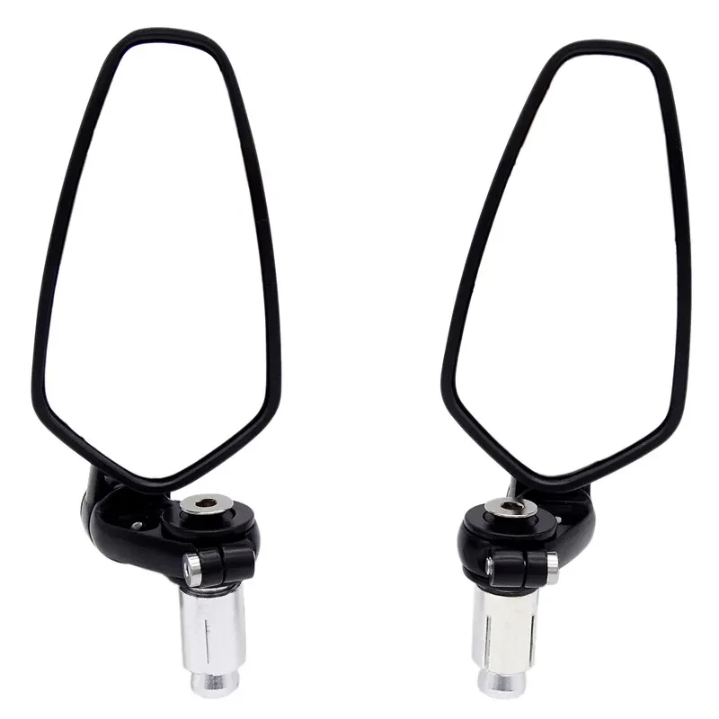 VoroMax CNC Handlebar Rearview Mirrors with White Glass