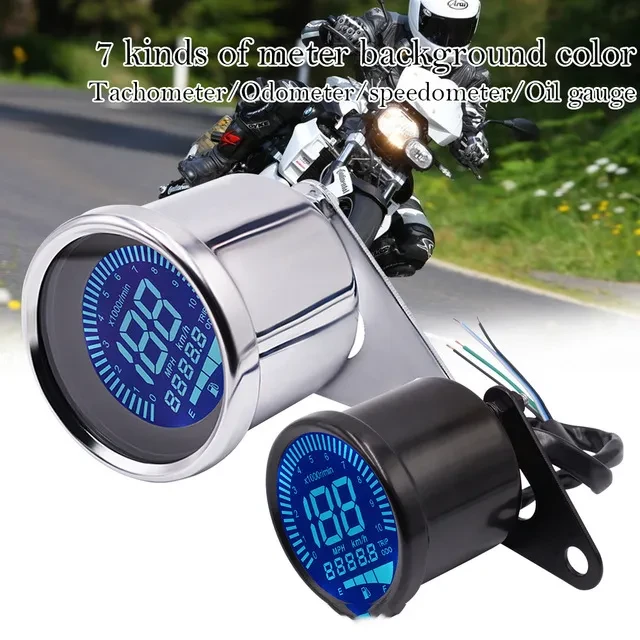 LED LCD Motorcycle Instrument – Speed & Oil Volume Display