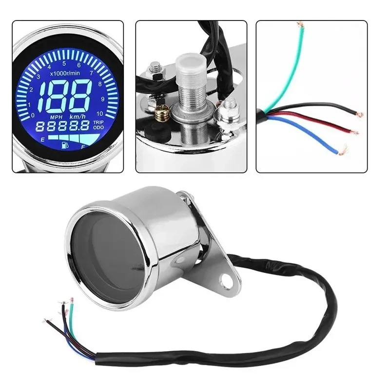 LED LCD Motorcycle Instrument – Speed & Oil Volume Display