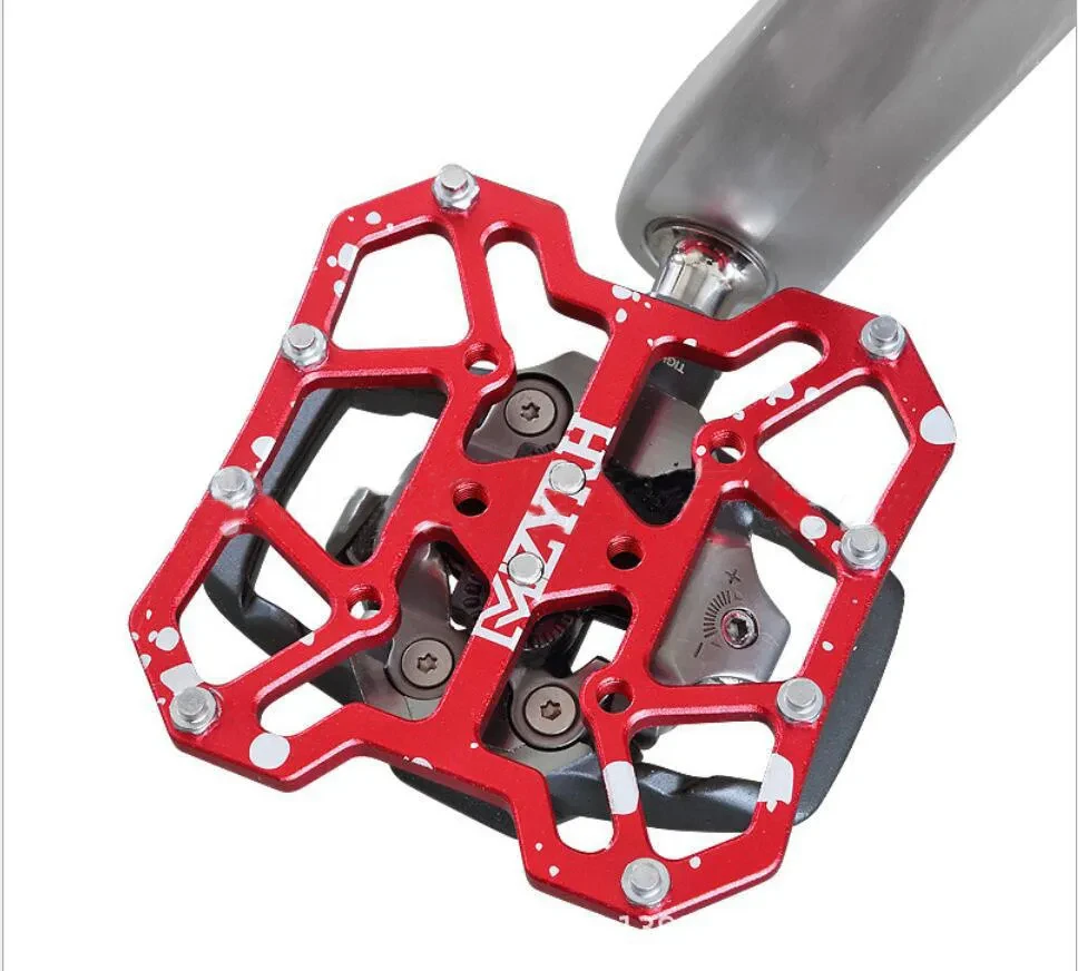 Self-Locking Pedal Adapter Turns SPD Cleats into Flat Pedals