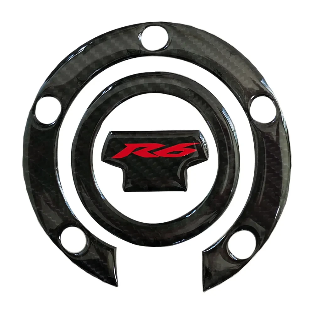 3D Carbon Fiber Fuel Tank Protector Decal for YZF-R6