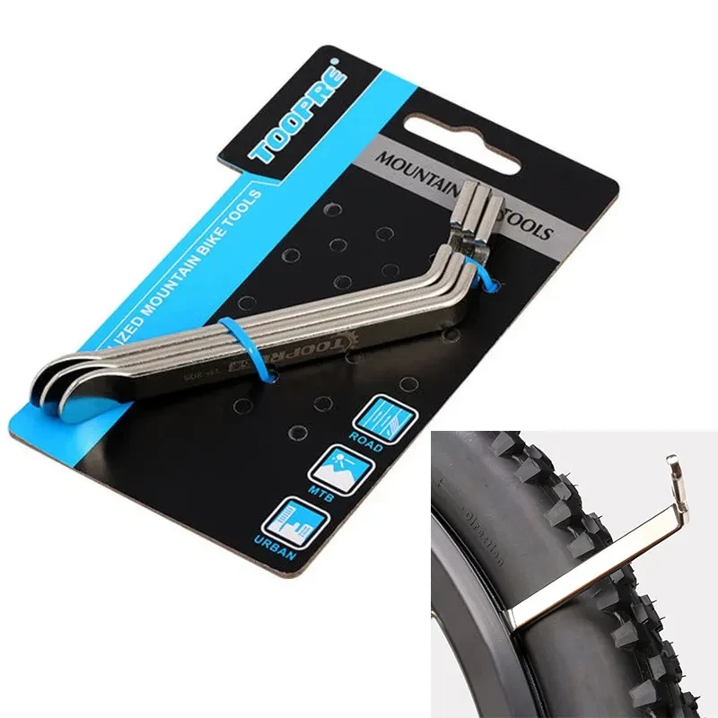 TRUETORQ Steel Tire Lever Set | Stainless MTB & Road Tool (3pcs)