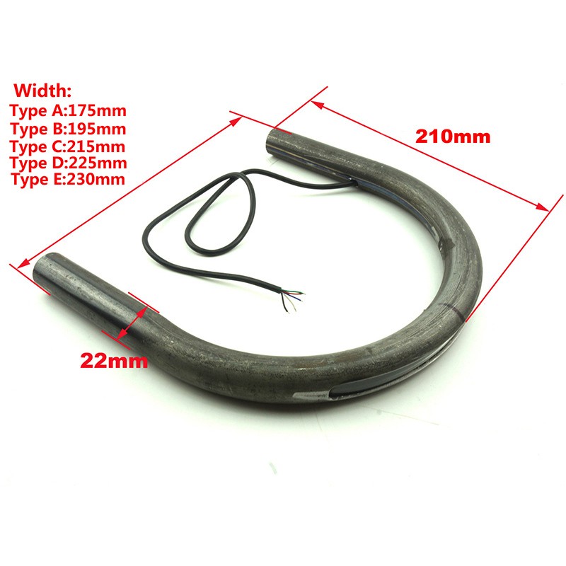 Universal Motorcycle Rear Frame Hoop with LED Brake Light