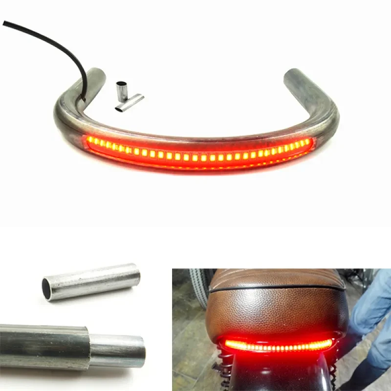 Universal Motorcycle Rear Frame Hoop with LED Brake Light