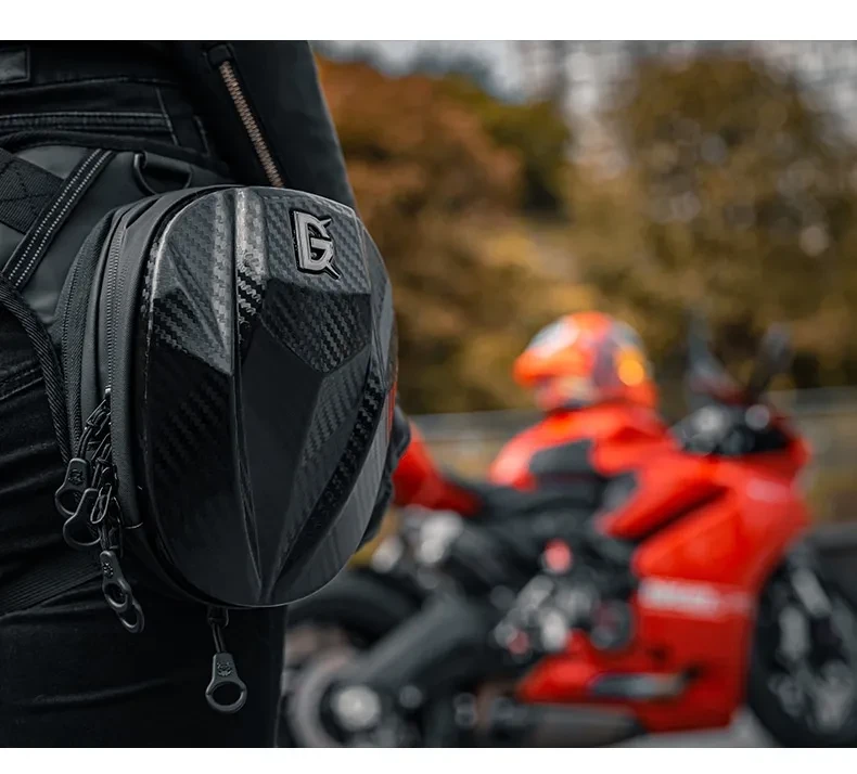 Waterproof Motorcycle Riding Thigh Pack with Hard Shell