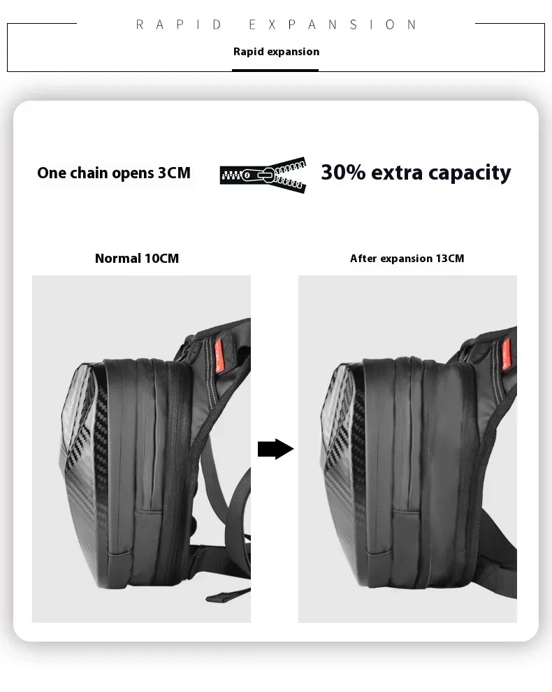 Waterproof Motorcycle Riding Thigh Pack with Hard Shell