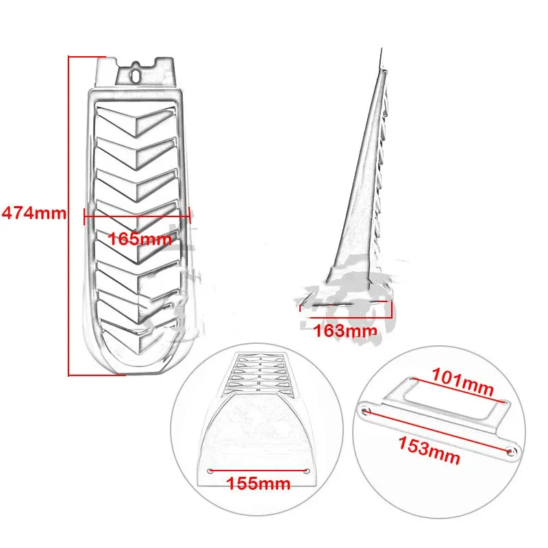 AEROFLUX Bright Black Air Guide Bushing | Universal Motorcycle Part