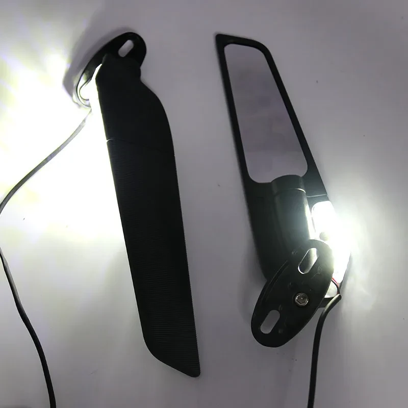 LUMOX LED Rearview Mirrors with Spoiler | Aluminum Alloy 6mm