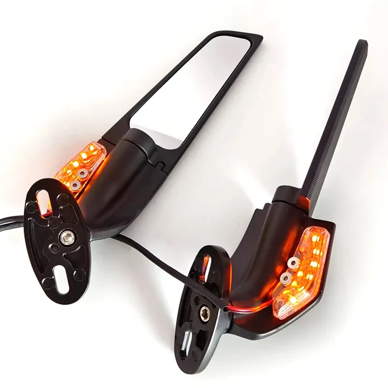 LUMOX LED Rearview Mirrors with Spoiler | Aluminum Alloy 6mm