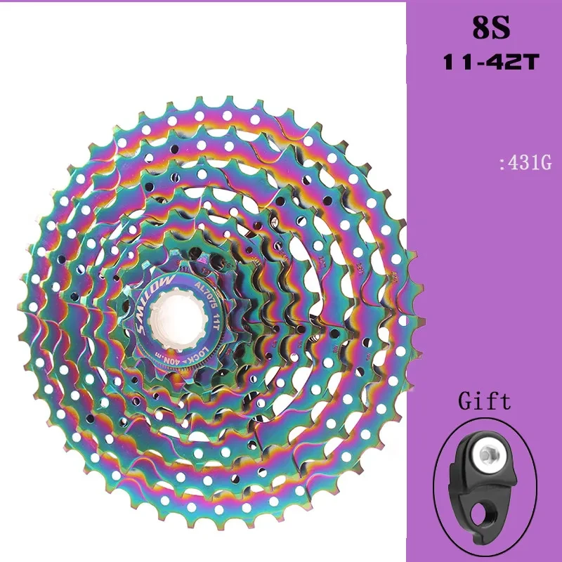 VORTEX Rainbow MTB Cassette | 8–11 Speed Color Flywheel