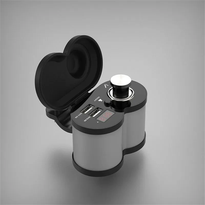 3.0 Super Fast Charging Motorcycle USB Car Charger with Lighter Socket