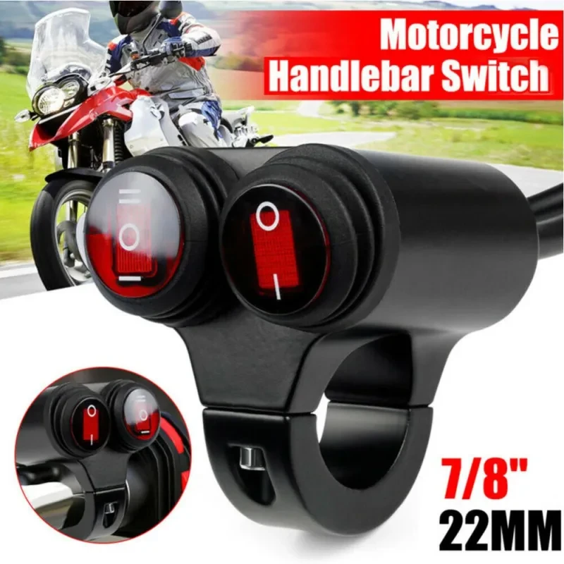 Universal 3-Wire Motorcycle Switch – Headlight, Flasher & Horn Control